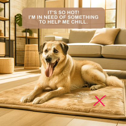 Banhamsisun M Blue Pet Dog Cooling Mat Non-Slip Travel Roll Up Cool Pad Bed Outdoor Tristar Online
