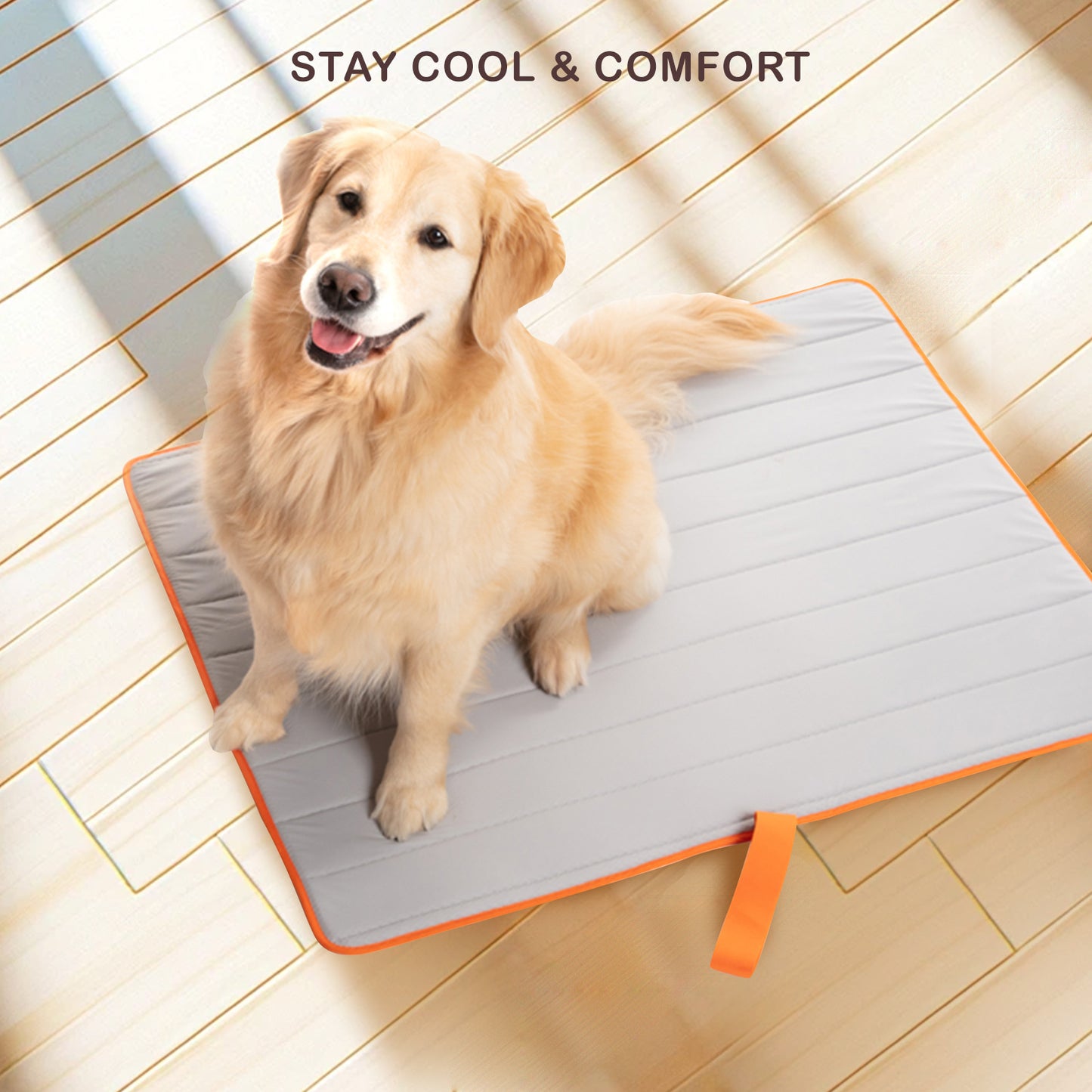 Banhamsisun M Pink Pet Dog Cooling Mat Non-Slip Travel Roll Up Cool Pad Bed Outdoor Tristar Online