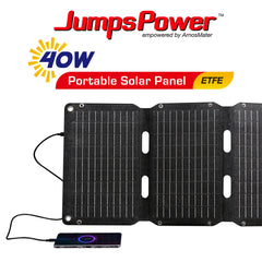 JumpsPower 40W Solar Panel Portable Charger Power Generator Foldable Camping Tristar Online