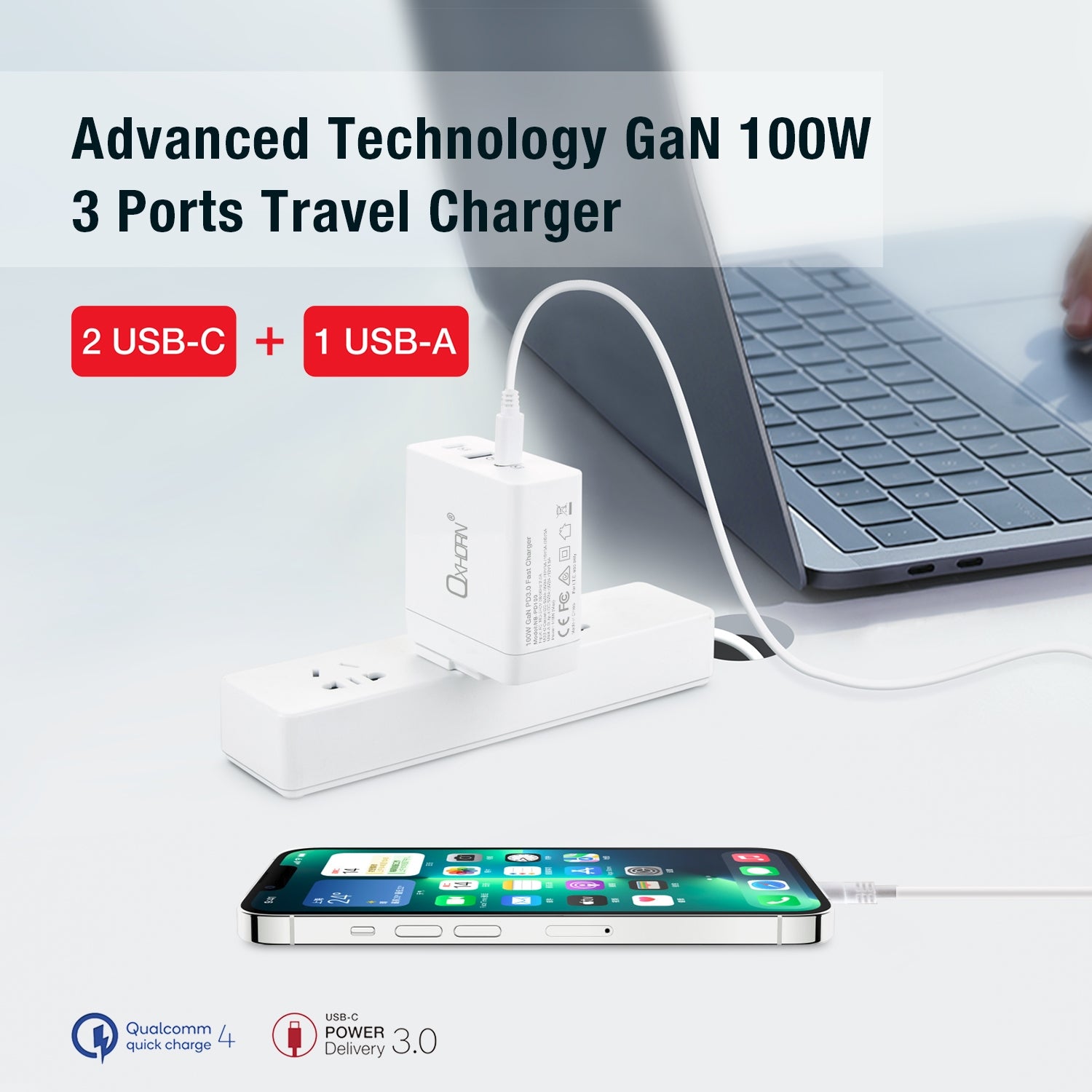 Oxhorn  Type C GaN Charger 100w Tristar Online