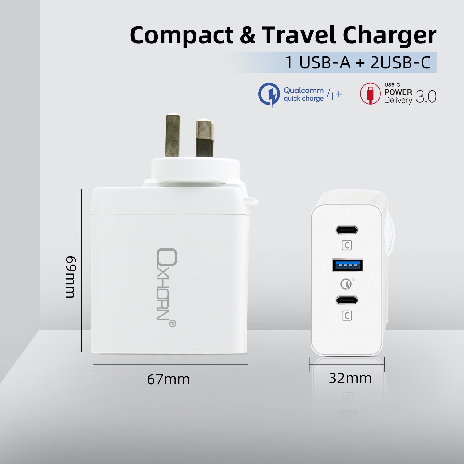 Oxhorn  Type C GaN Charger 100w Tristar Online