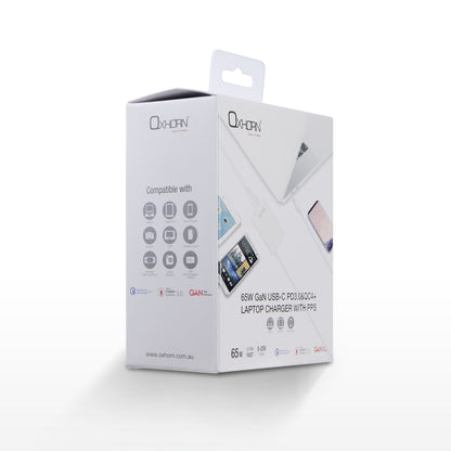 Oxhorn  Type C GaN Charger 65W White Tristar Online