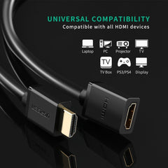 UGREEN 10145 4K 3D HDMI Male to Female Extension Cable 3M Tristar Online