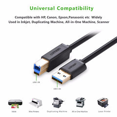 UGREEN USB 3.0 A Male to B Male Cable 2M (10372) Tristar Online