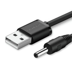 UGREEN USB2.0-A to DC 3.5mm M/F Charging Cable 1m (Black) 10376 Tristar Online