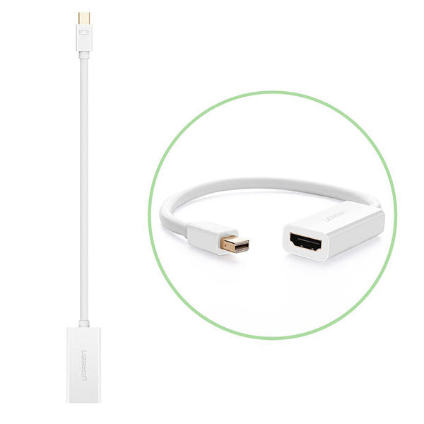 UGREEN Mini DP to HDMI Female converter cable 18CM (10460) Tristar Online