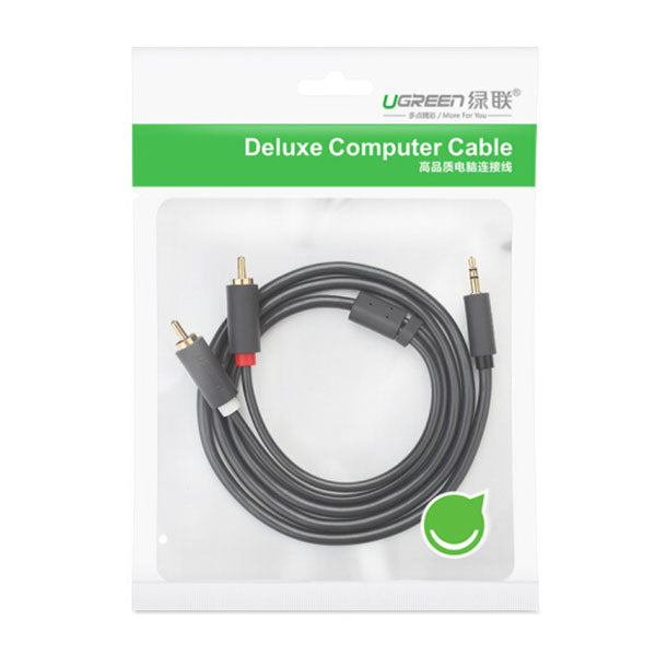 UGREEN 3.5mm male to 2RCA male cable 5M (10513) Tristar Online