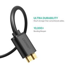 UGREEN USB 3.0 A Male to Micro USB 3.0 Male Cable - Black 0.5M (10840) Tristar Online