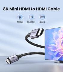 UGREEN 15514 8K Mini-HDMI to HDMI Cable 1M Tristar Online