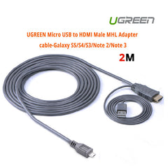 UGREEN MHL Micro USB 11 Pin to HDMI Adater Cable 2M (20139) Tristar Online