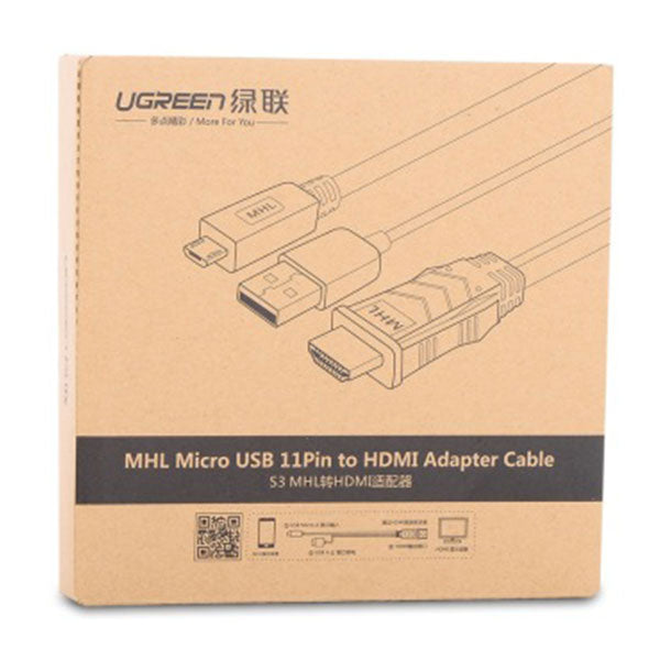 UGREEN MHL Micro USB 11 Pin to HDMI Adater Cable 2M (20139) Tristar Online