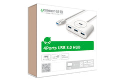 UGREEN USB 3.0 4 Ports Hub White 1M (20283) Tristar Online