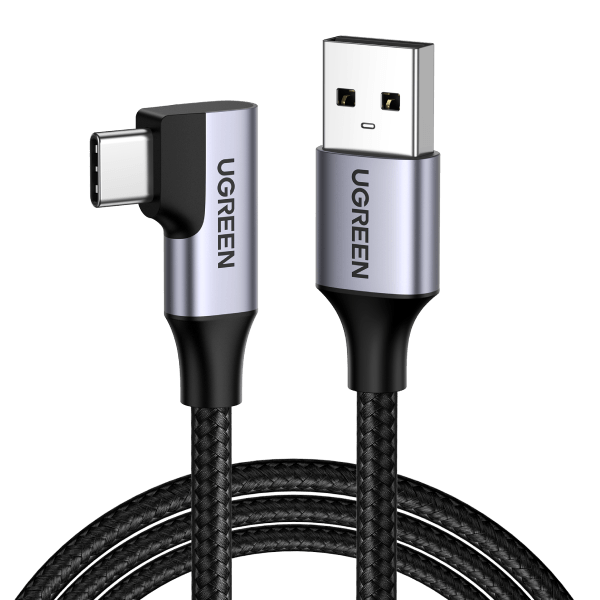 UGREEN 20289 Angled USB-C 3.0 Fast Charge Cable 0.5M Tristar Online