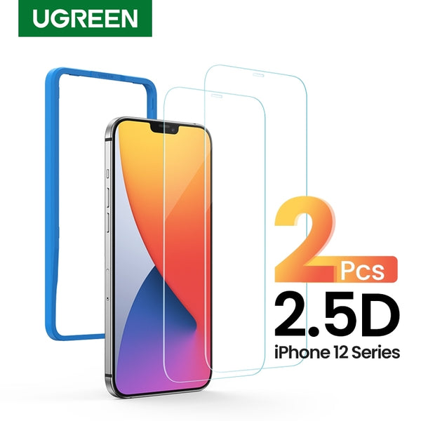 UGREEN 20336 2.5D Full Cover HD Screen Tempered Protective Film for iPhone 12/5.4" (Twin Pack) Tristar Online