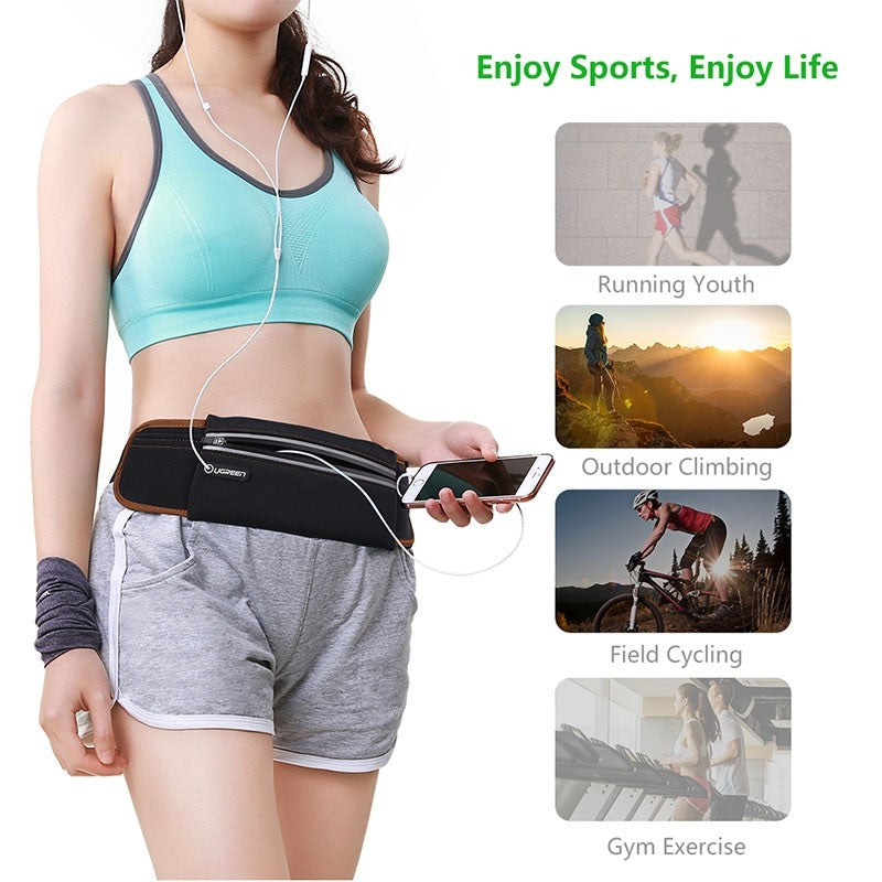 UGREEN Sport Running Waist Pack Waterproof Belt Black 20818 Tristar Online