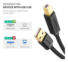 UGREEN 20846 USB 2.0 Printer Cable 1M Tristar Online