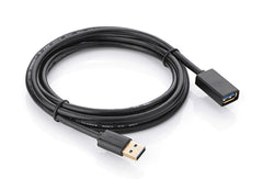 UGREEN USB 3.0 Extension Male Cable 0.5m Black (30125) Tristar Online