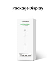 UGREEN 30759 iPhone 8-pin to 3.5mm Headphone Adapter Tristar Online