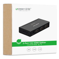 UGREEN 1 x 2 HDMI Amplifier Splitter - Black (40201) Tristar Online