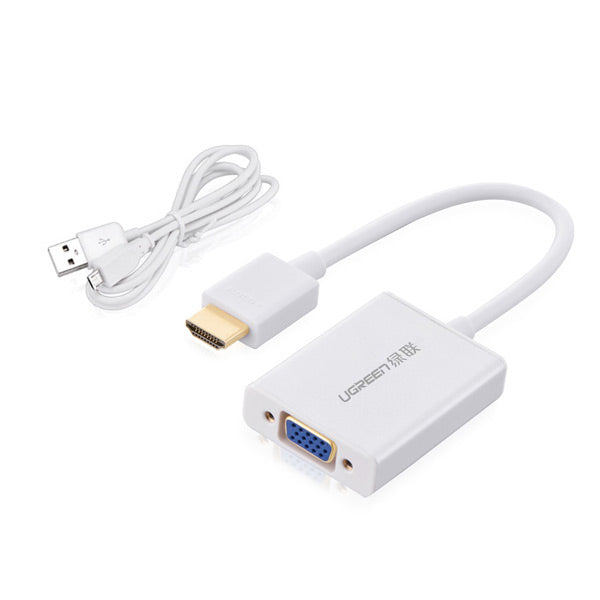 UGREEN HDMI to VGA & 3.5MM Audio / Mirco USB converter (40212) Tristar Online