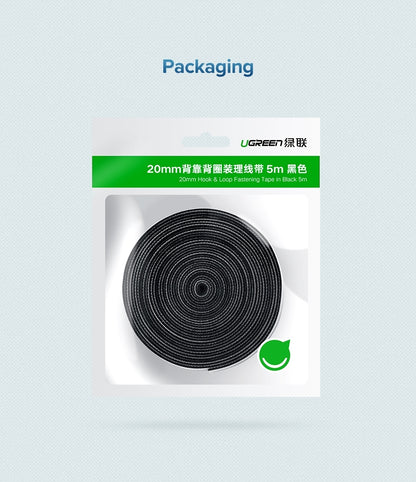 UGREEN 40356 Cable Organizer 5m (Black) Tristar Online