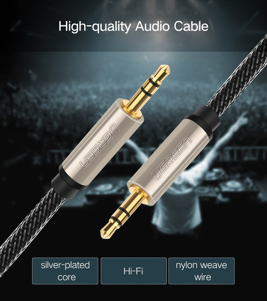 UGREEN 40785 Premium 3.5mm Male to 3.5mm Male Cable 10M Tristar Online