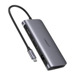 UGREEN Type C 9 in 1 Multifunction Adapter- HDMI/ VGA/Gigabit/TypeC/USB3.0 x 3/SD/TF (40873) Tristar Online