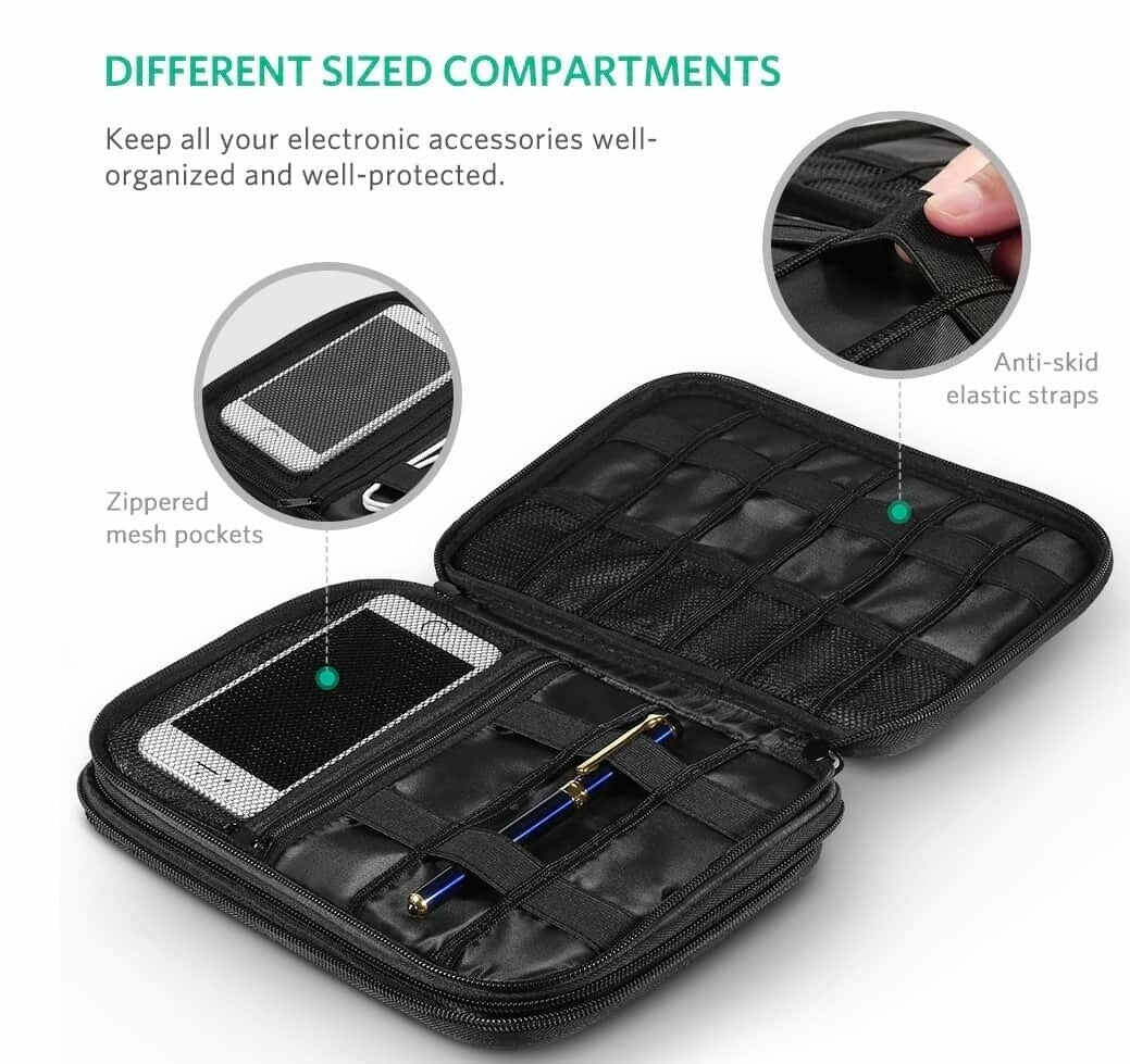 UGREEN 50147 Double Layer Electronic Accessories Organiser Travel Bag Tristar Online