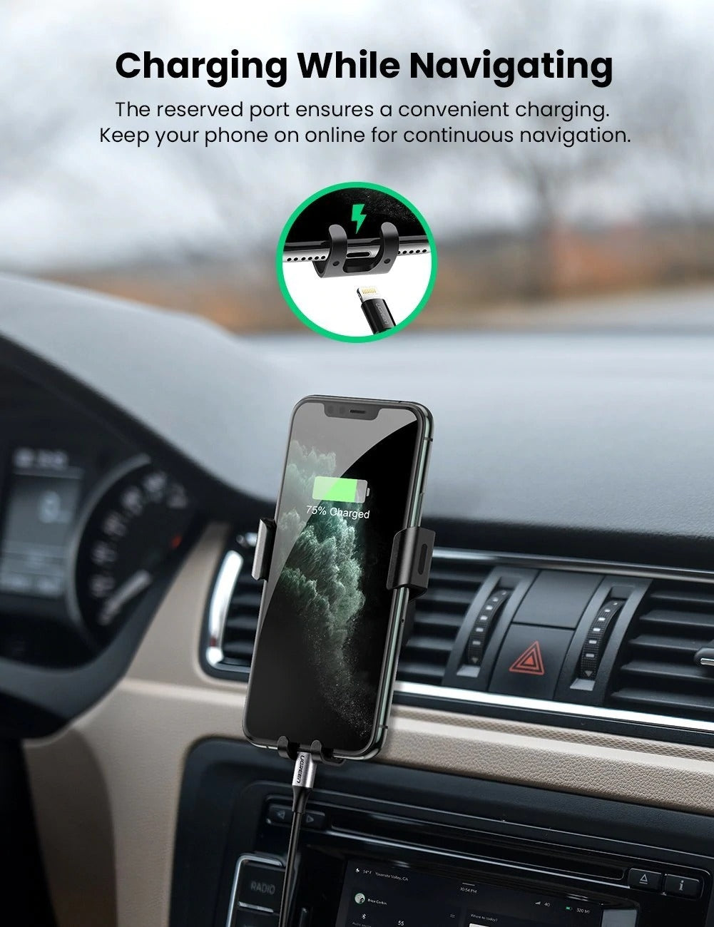 UGREEN 50564 Gravity Drive Car Mount Tristar Online