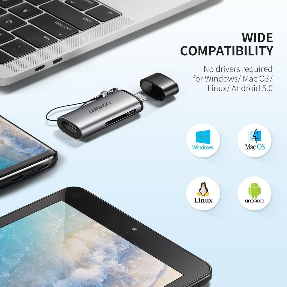 UGREEN 50704 USB-C SD Card Reader Tristar Online