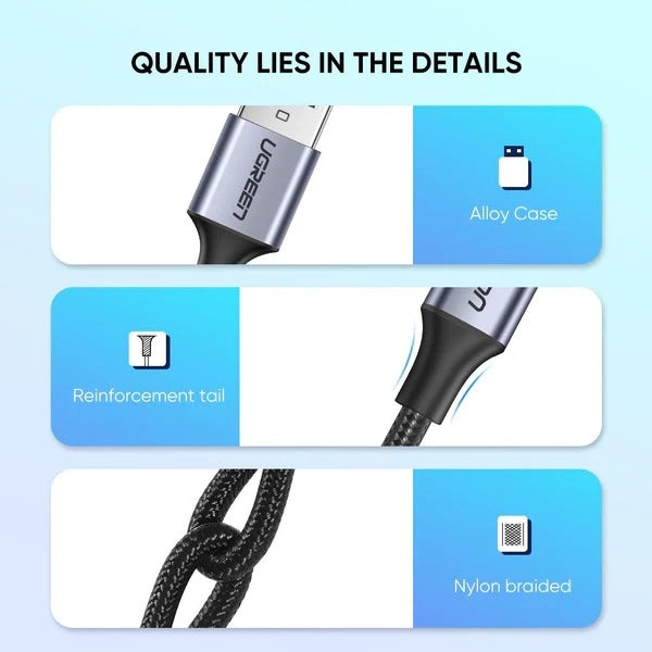 UGREEN 60126 UGREEN USB A to C Quick Charging Cable 1M Tristar Online