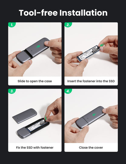UGREEN 60354 Enclosure for M.2 PCI-E NVME SSD Tristar Online