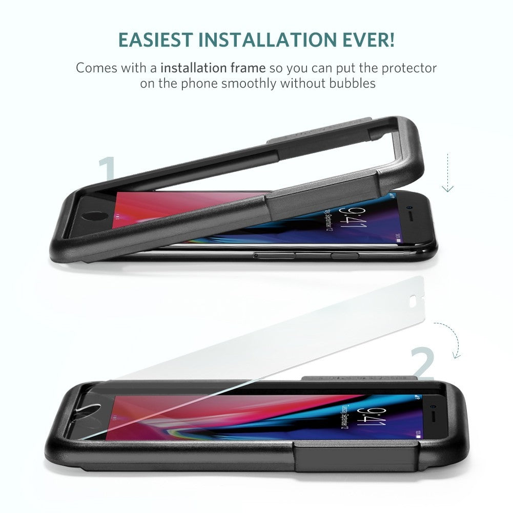 UGREEN 2.5D Round Edge HD Screen Protector, 2 Pack Tempered Glass For iPhone 7/8  Plus 5.5 inch 60395 Tristar Online