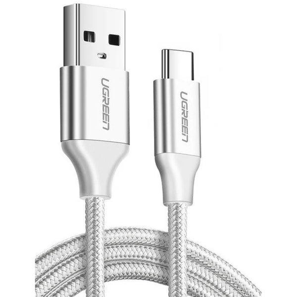 UGREEN 60409 USB-A to USB-C Charging Cable 3M (Silver White) Tristar Online