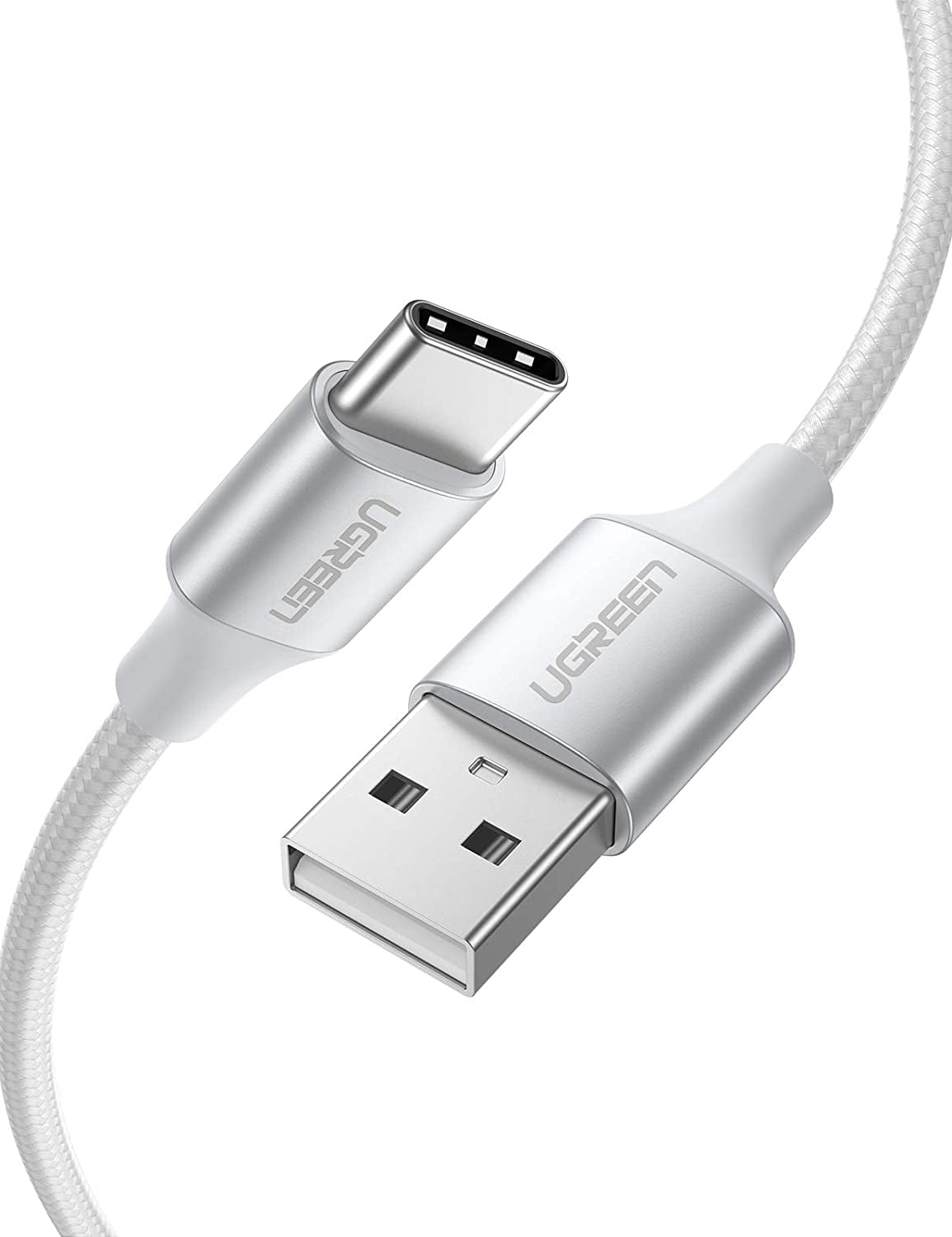 UGREEN 60409 USB-A to USB-C Charging Cable 3M (Silver White) Tristar Online