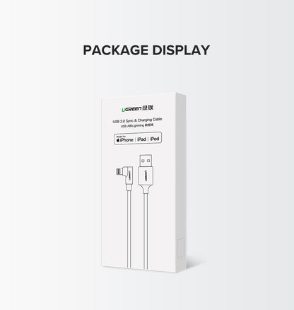 UGREEN 60521 USB-A to 8-pin 90 Degree Angel Cable 1M Tristar Online