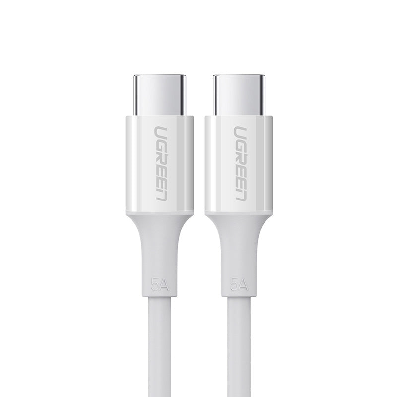 UGREEN 60552 USB-C 2.0 to TYPE-C Male to Male Data Cable 5A 2M White Tristar Online