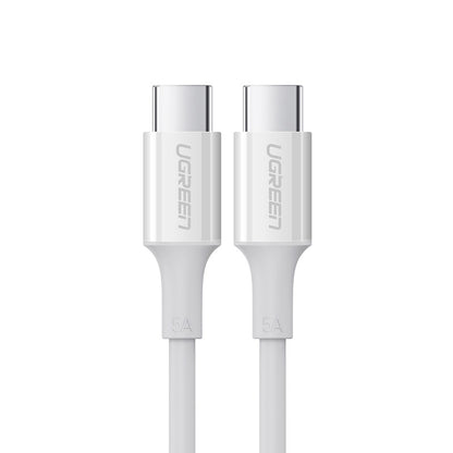 UGREEN 60552 USB-C 2.0 to TYPE-C Male to Male Data Cable 5A 2M White Tristar Online