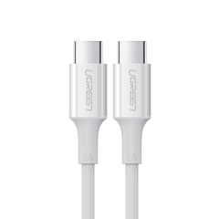 UGREEN 60552 USB-C 2.0 to TYPE-C Male to Male Data Cable 5A 2M White Tristar Online