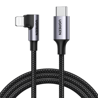 UGREEN 60763 90 Degree USB-C to iPhone 8-pin Cable 1M Tristar Online