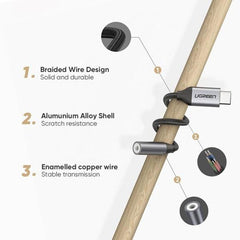 UGREEN 80154 USB-C to 3.5mm Headphone Adapter Tristar Online