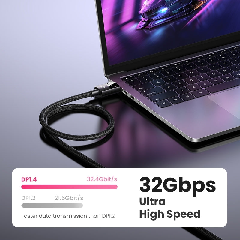 UGREEN 80394 DP V1.4 Male to Male Plastic Case Braided Cable 5M Tristar Online