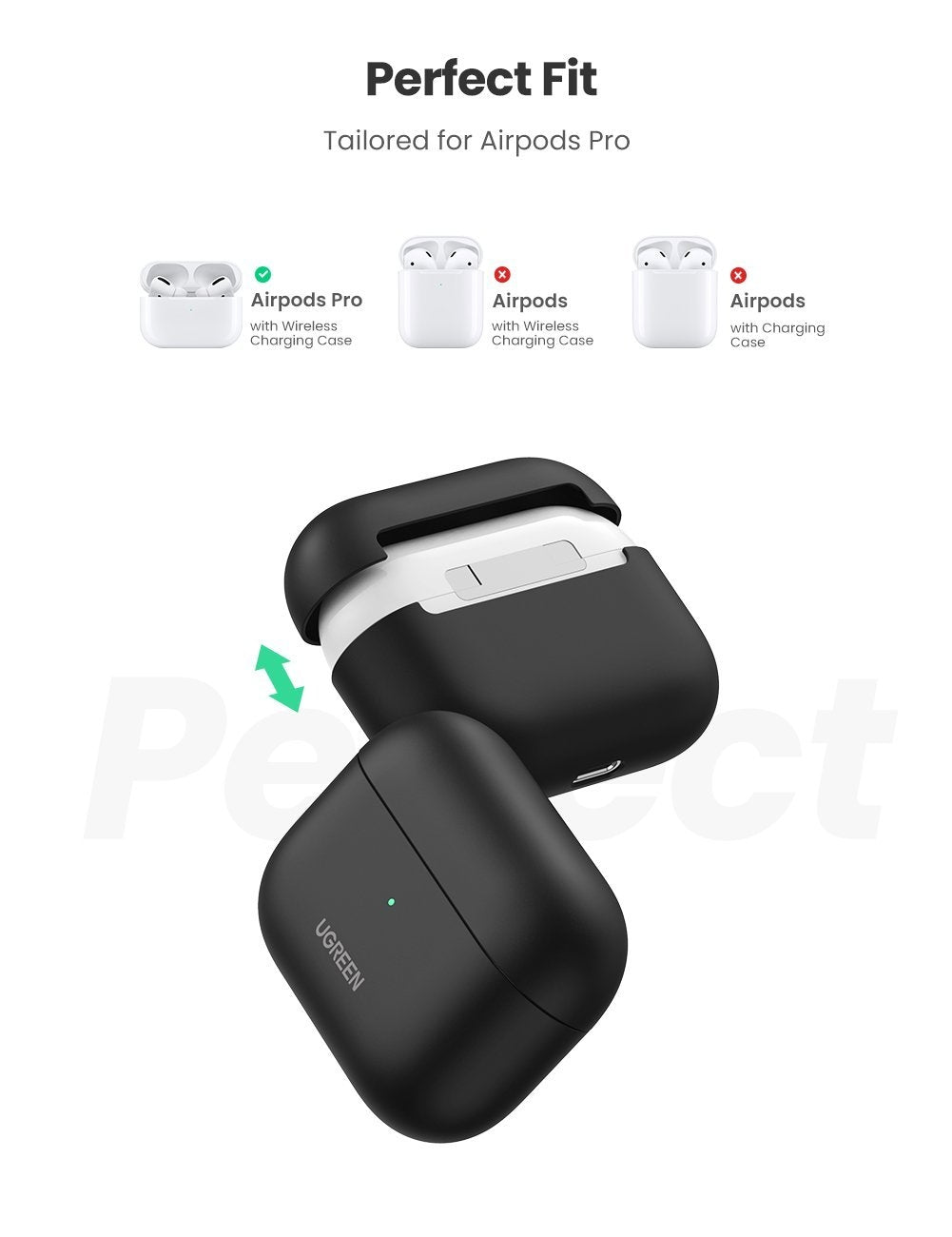 UGREEN Liquid Silicone Case for Airpods Pro (80513) Tristar Online