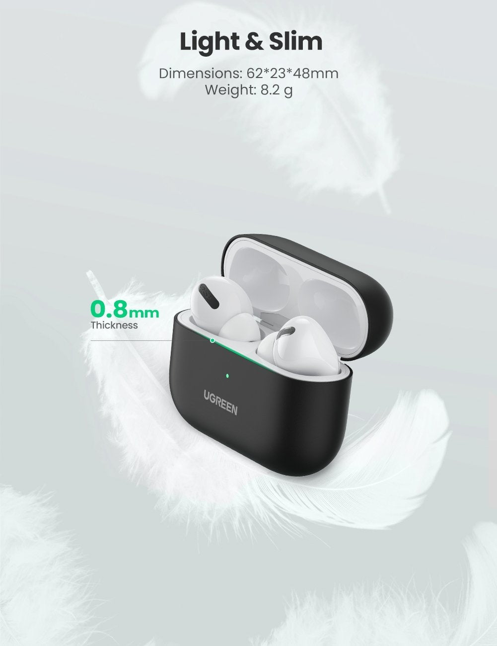 UGREEN Liquid Silicone Case for Airpods Pro (80513) Tristar Online