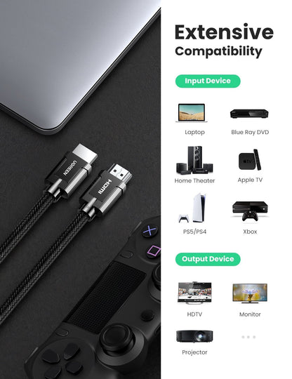 UGREEN 80602 8K HDMI 2.1 Cable 3M Tristar Online