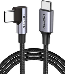 UGREEN 80714 USB-C 2.0 to Angle USB-C Cable Black 3M Tristar Online