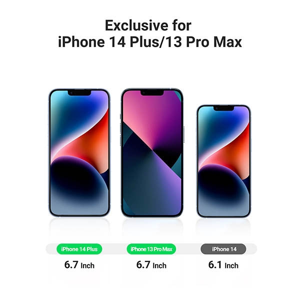 UGREEN 80969 Full Coverage HD Tempered Glass Screen Protector with Precise-Align Applicator for iPhone 13 Pro Max / 14 Plus (2-Pack) Tristar Online