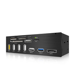 ICY BOX Standard 5.25" drive bay USB 3.0 multi card reader with an eSATA port and a USB charging port (IB-867) Tristar Online