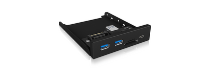 ICY BOX IB-HUB1417-i3 Frontpanel with USB 3.0 Type-C and Type-A hub with card reader Tristar Online