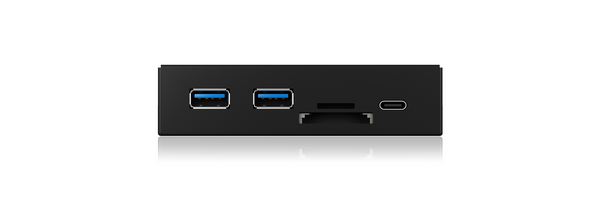 ICY BOX IB-HUB1417-i3 Frontpanel with USB 3.0 Type-C and Type-A hub with card reader Tristar Online